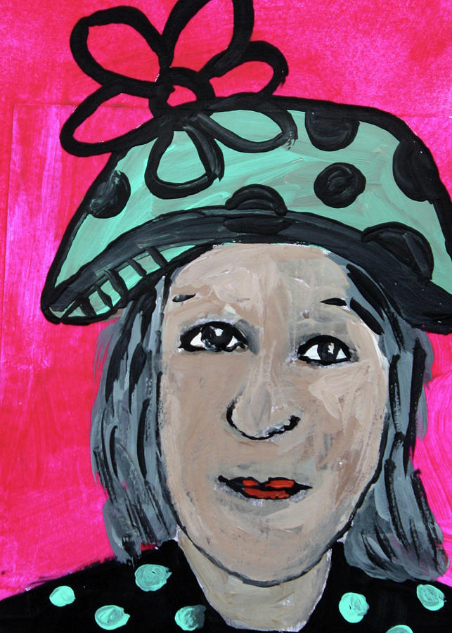 Altered Book Mixed Media - Turquoise Hat with Big Black Flower by Janyce Boynton Altered Book Mixed Media - Turquoise Hat with Big Black Flower by Janyce Boynton