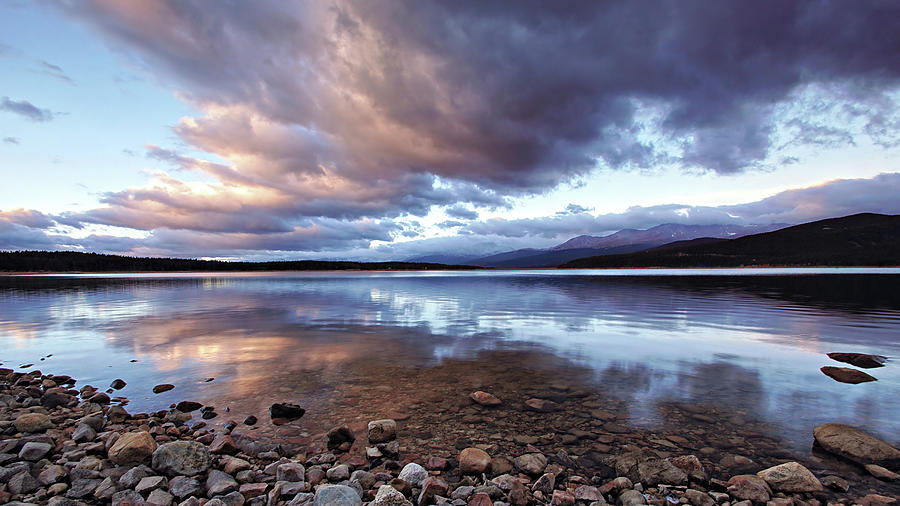 Turquoise Lake Sunrise Photograph
