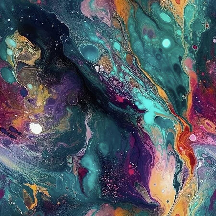 Turquoise Mock Pour Digital Art by Annalisa Rivera-Franz Turquoise Mock Pour Digital Art by Annalisa Rivera-Franz