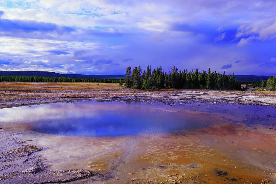 Yellowstone National Park Photograph - Turquoise pool Yellowstone National park  by Jeff Swan