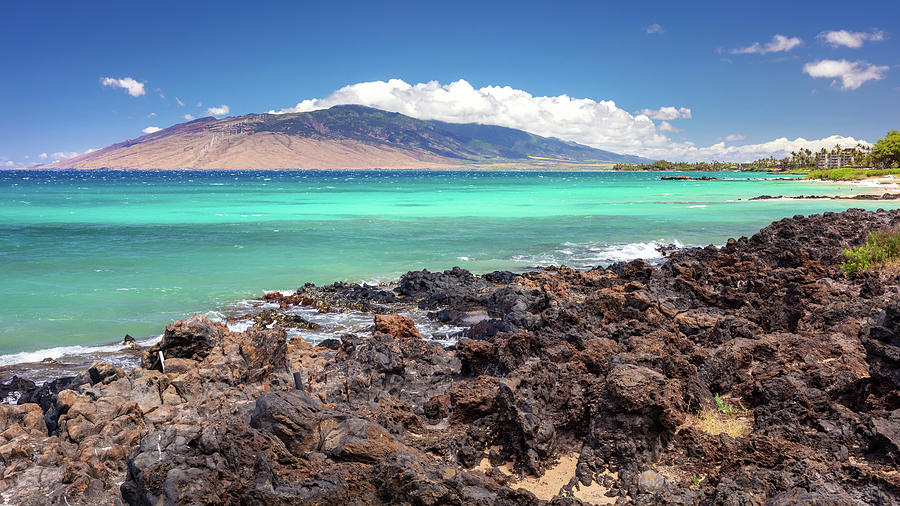 Turquoise Sea and Lava Shore Photograph by Pierre Leclerc Photography