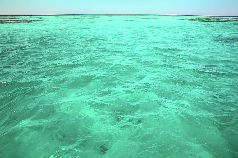 Turquoise Sea Surface Background Photograph by Mikhail Kokhanchikov