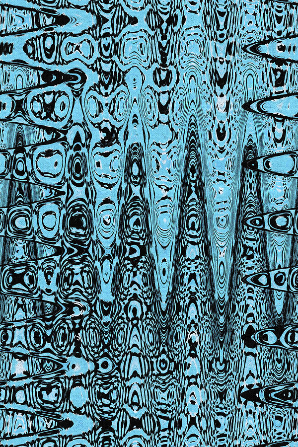 Turquoise Shower Curtain Digital Art by Tom Janca