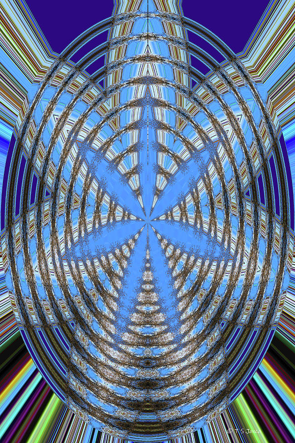 Turquoise Star Digital Art by Tom Janca