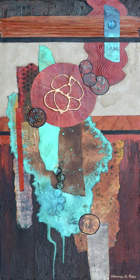 Turquoise Trail Painting by Nancy Jolley
