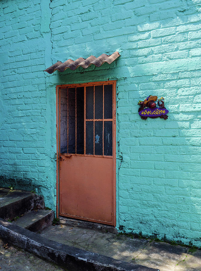 Turquoise wall Photograph by Rob Huntley