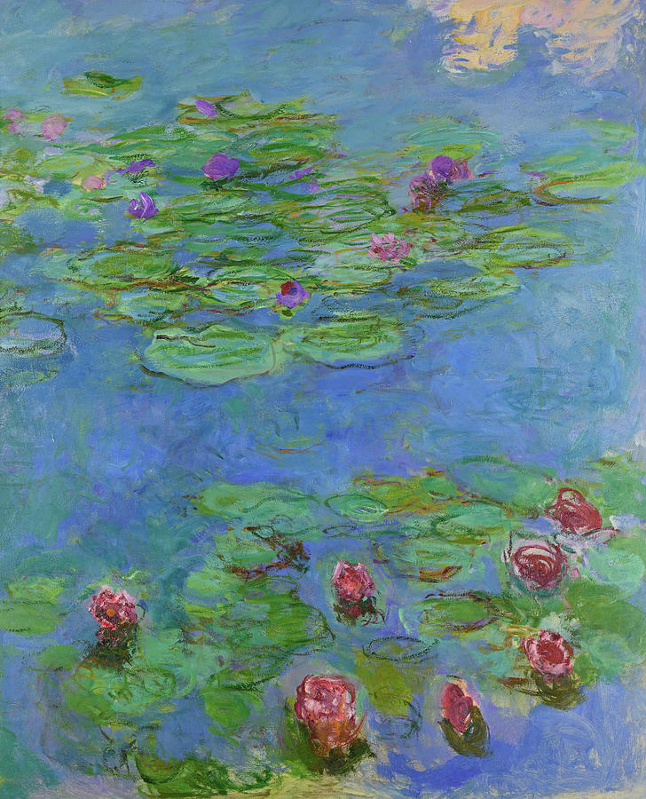 Claude Monet Painting - Turquoise Water Lilies by Claude Monet