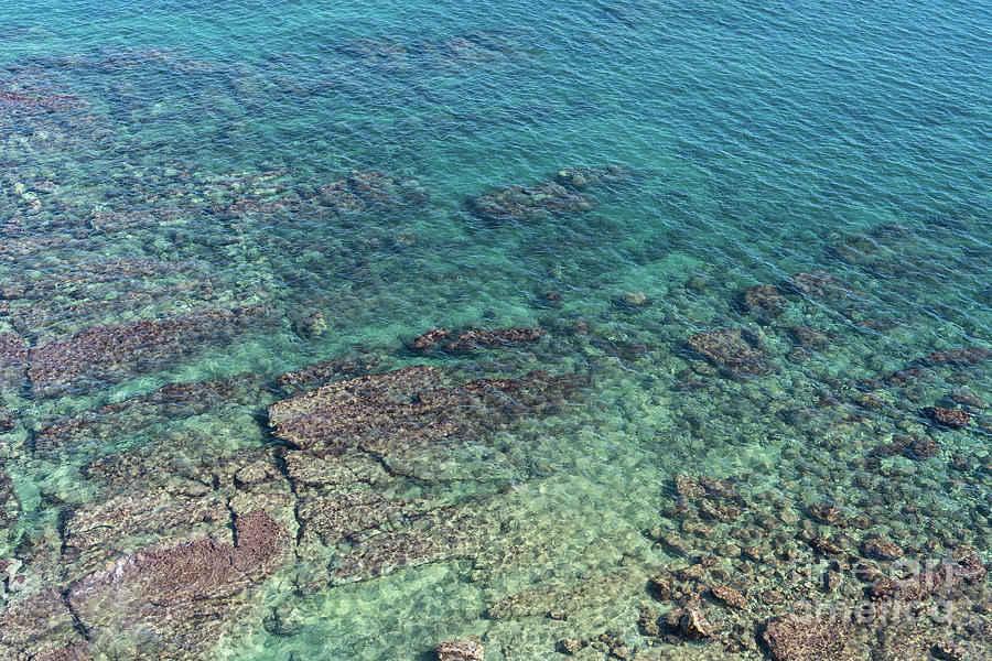 Turquoise waters and rocky Mediterranean coast 2 Photograph by Adriana Mueller