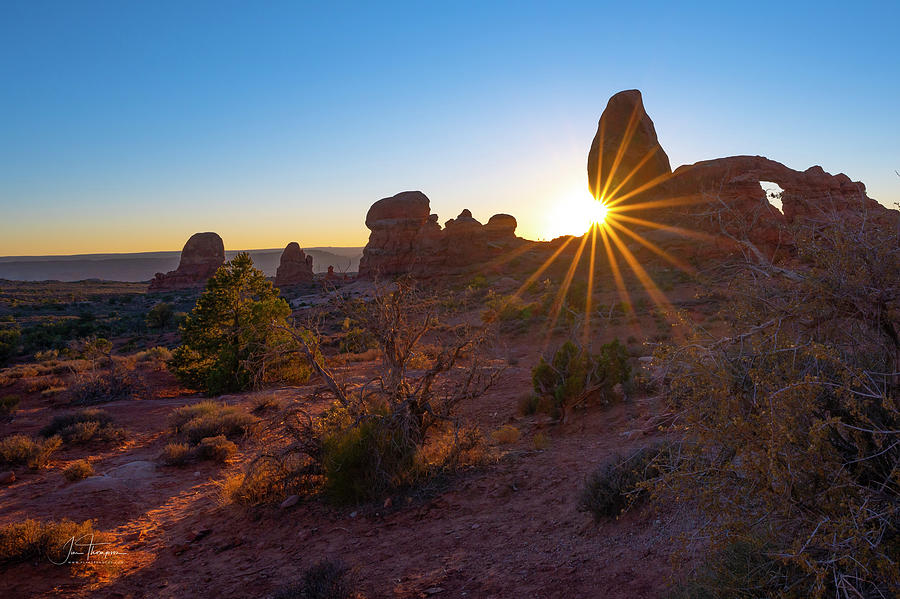 Arches National Park Photograph - Turret Arch at Sunset by Jim Thompson