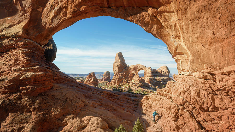 Turret Arch Through North Window Arches National Park Moab Utah II Photograph by Joan Carroll