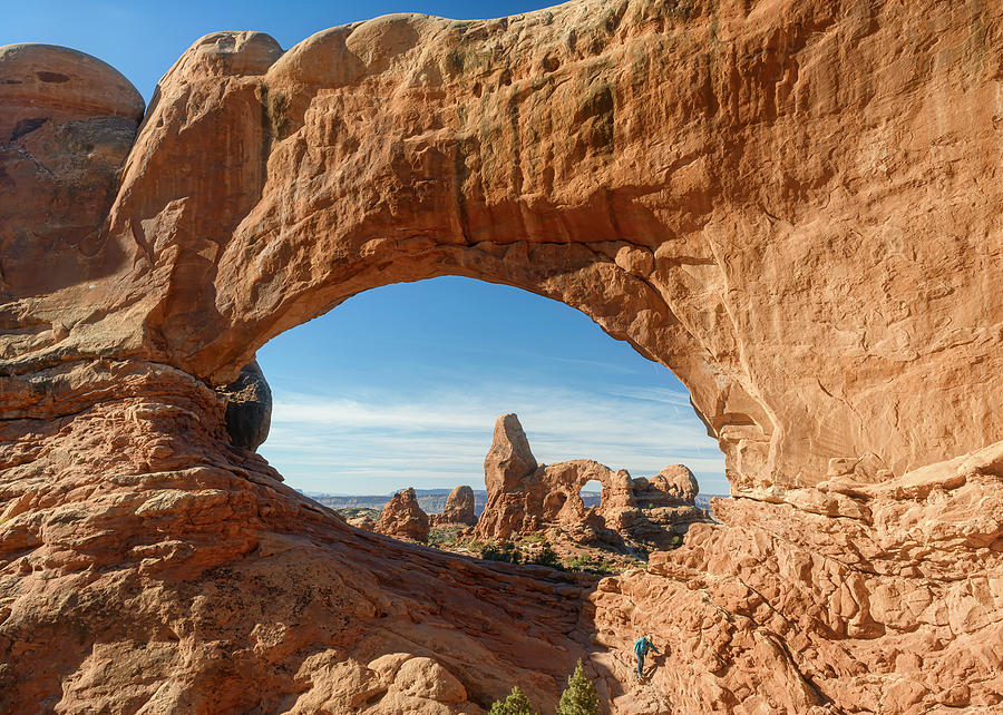 Turret Arch Through North Window Arches National Park Moab Utah Photograph by Joan Carroll