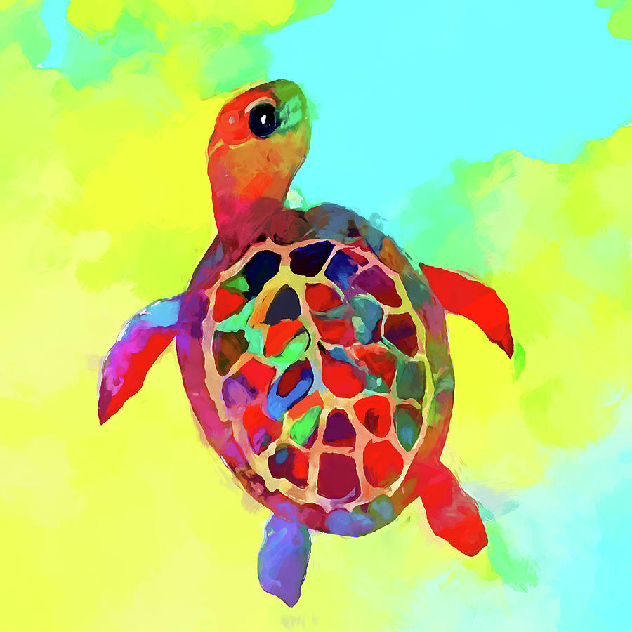 Turtle 4 Painting by Chris Butler