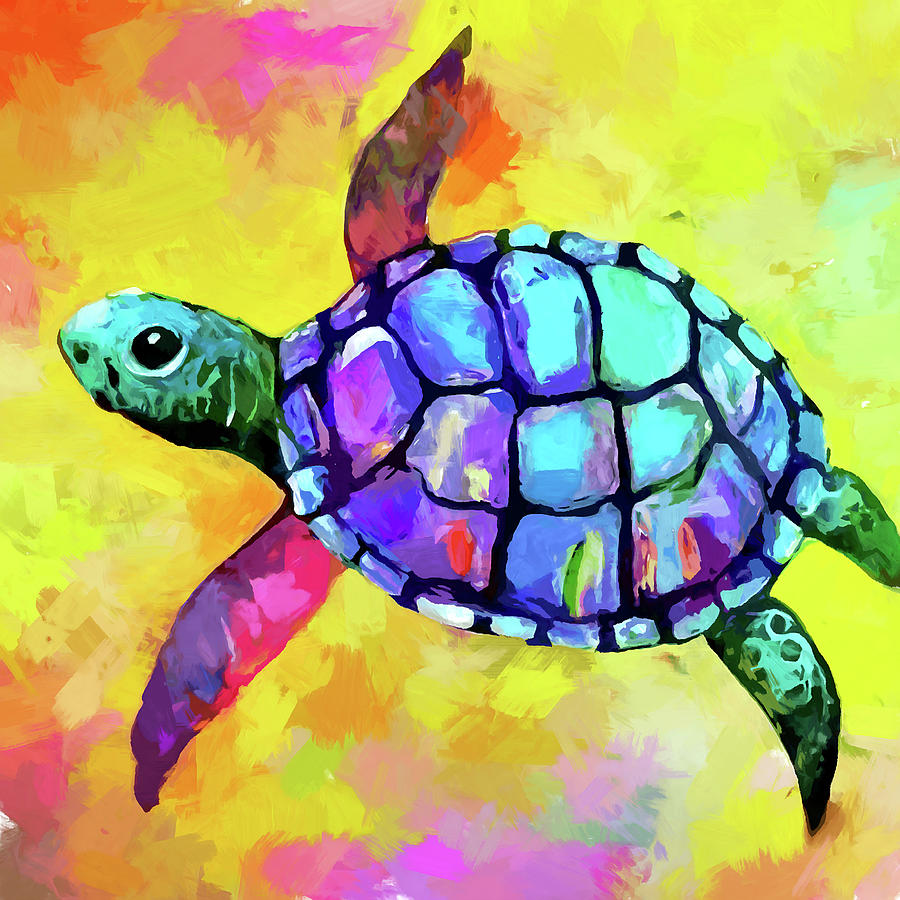 Turtle 5 Painting by Chris Butler