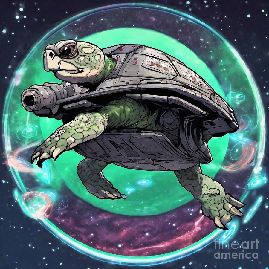 Turtle As Han Solos Millennium Falcon Drawing