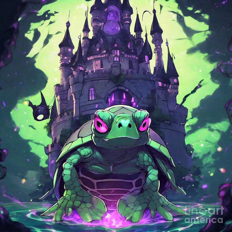 Turtle As Maleficents Castle Drawing