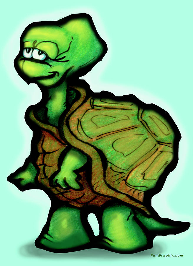 Turtle Digital Art by Kevin Middleton