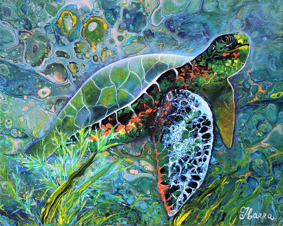 Turtle  Painting by Tanya Harr