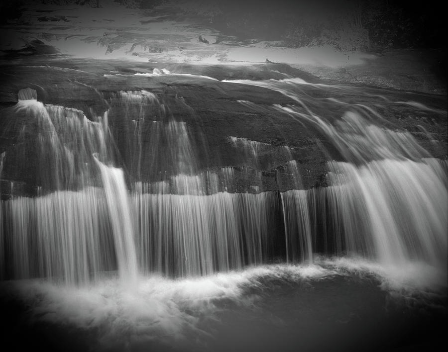 Turtleback Falls in Horsepasture River Photograph by James C Richardson