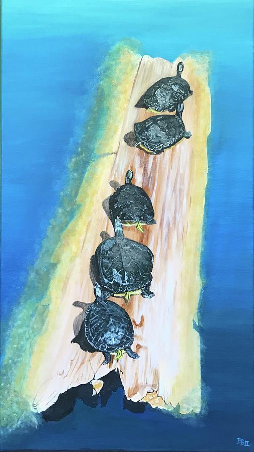 Turtles Painting by Boots Quimby