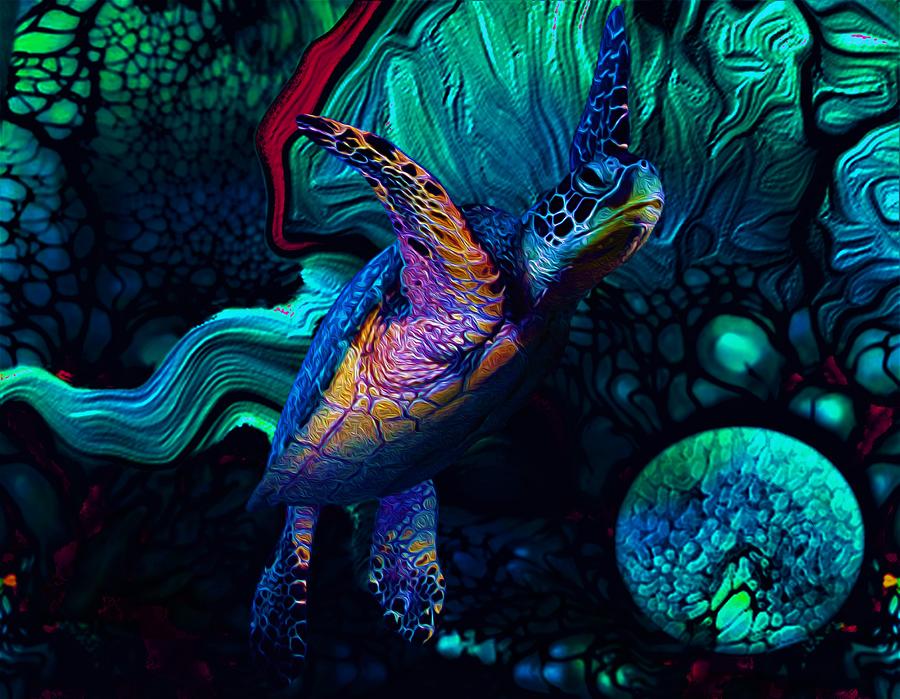 Turtles en Saison 1 Digital Art by Aldane Wynter