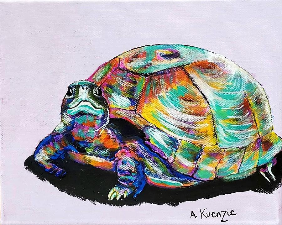 Turtley Rad Painting by Amy Kuenzie