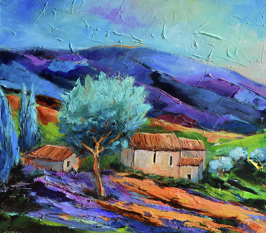 Impressionism Painting - Tuscan countryside by Elise Palmigiani