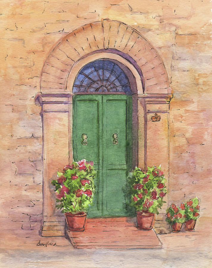 Tuscan Doorway #4 Painting by Vikki Bouffard