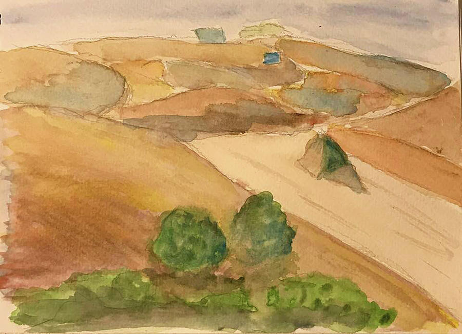 Tuscan Fields Painting by John Macarthur