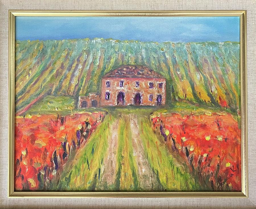 Tuscan Labdscape Painting by Barbara Anna Knauf