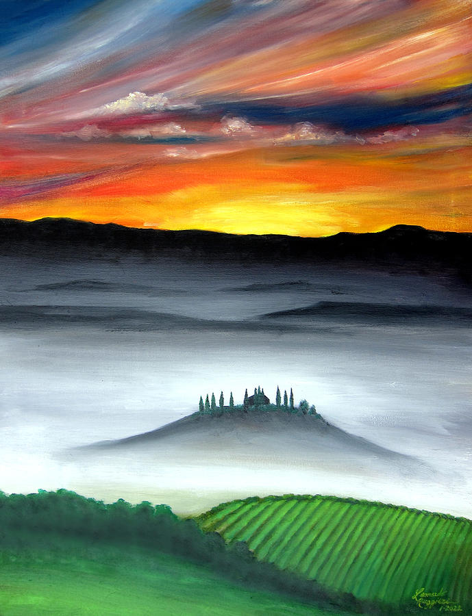 Tuscan Skies Painting by Leonardo Ruggieri
