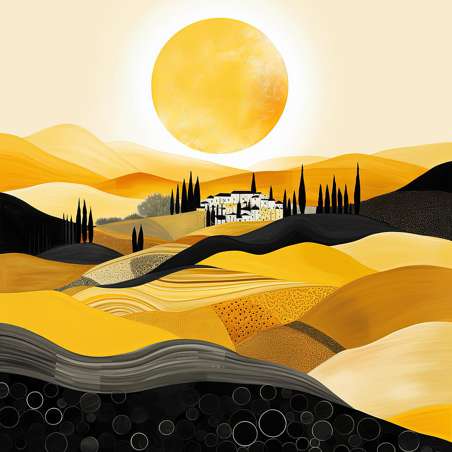 Tuscan Sun Art Painting by Lourry Legarde