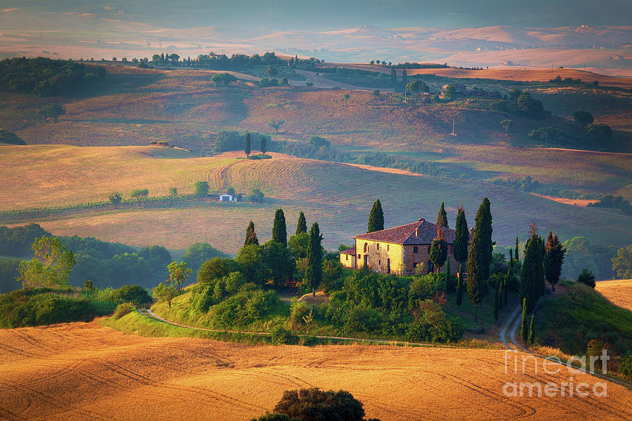 Tuscan Villa Photograph by Inge Johnsson