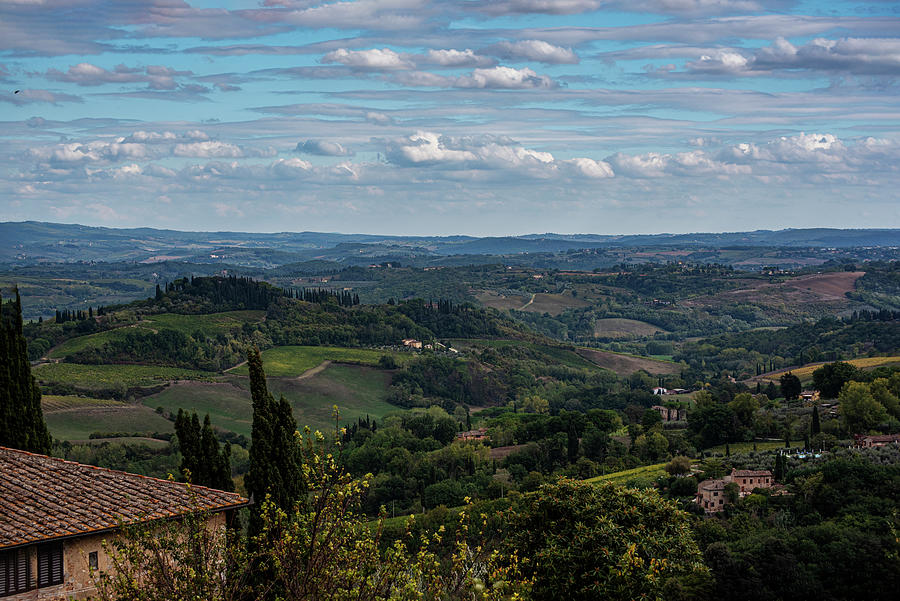 Tuscany-a View Of The Countryside Photograph