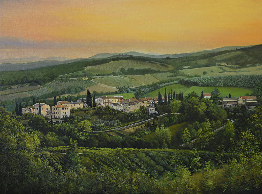 Tuscany Italy Painting by Charles Owens