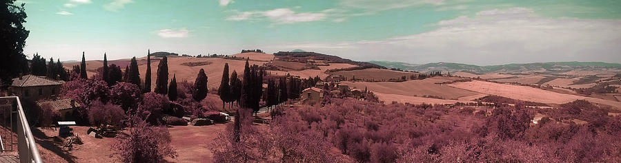 Tuscany Landscape , Paesaggio Toscano Italy 5 - Surreal Art By Ahmet Asar Digital Art