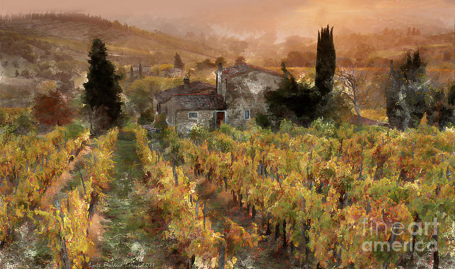 Tuscany Landscape Digital Art by Lutz Roland Lehn