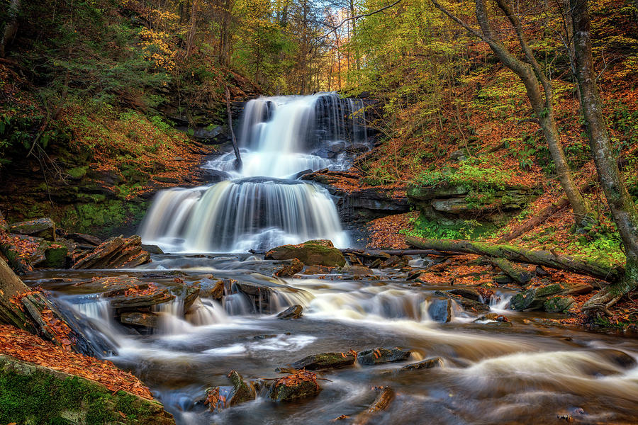 Fall Photograph - Tuscarora Falls by Rick Berk