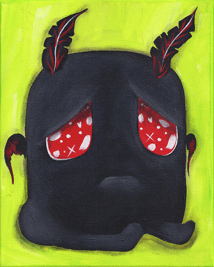 Tush Mothman Painting by Abril Andrade