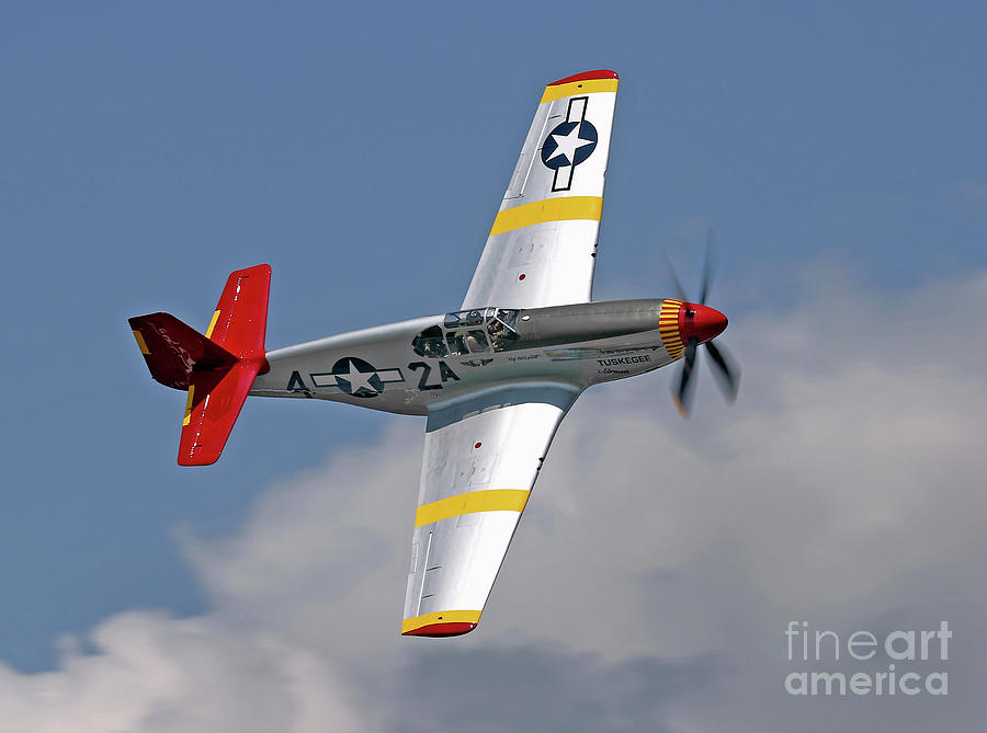 Tuskeegee Red Tail Mustang Photograph by David Brown