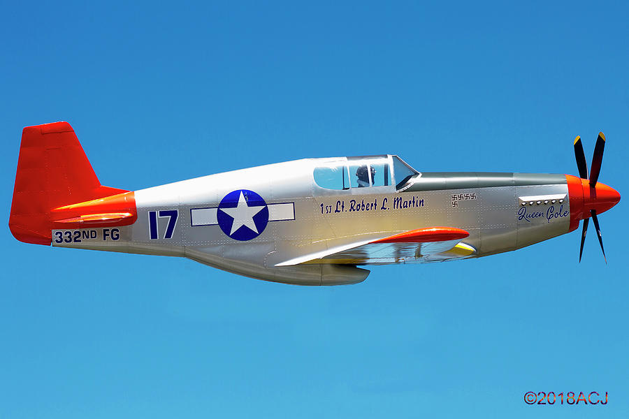 Tuskegee Airmen P-51 fighter plane Photograph by Albert Chester