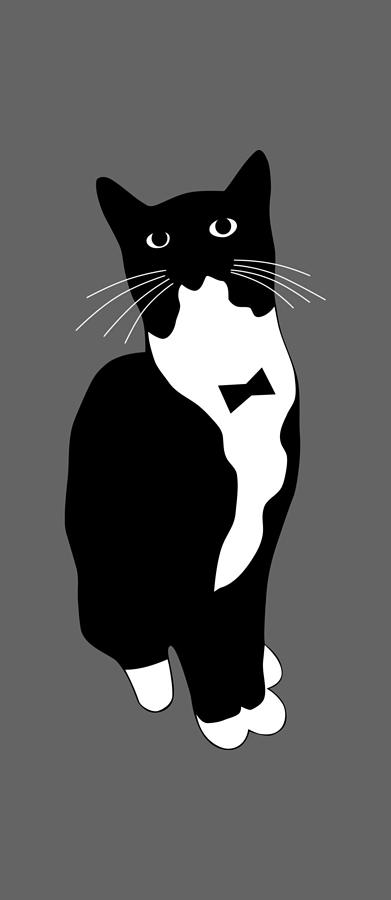 Tuxedo Cat Meme Painting by Thompson Chapman | Pixels