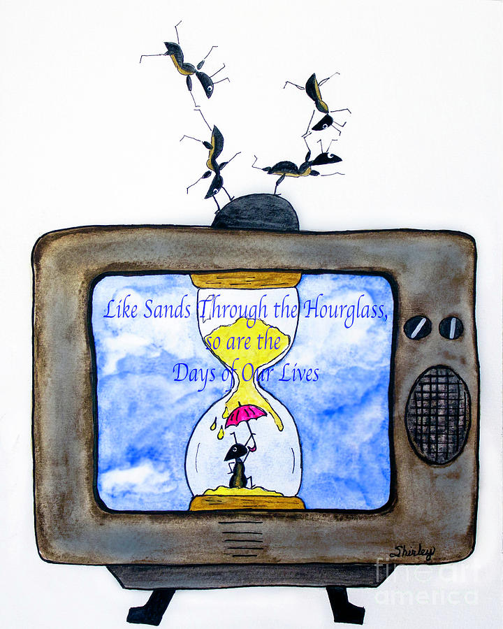 tv ANTenna Painting by Shirley Dutchkowski