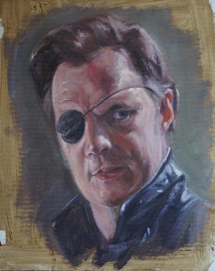 TV character head study Governor Painting by Martin Davey