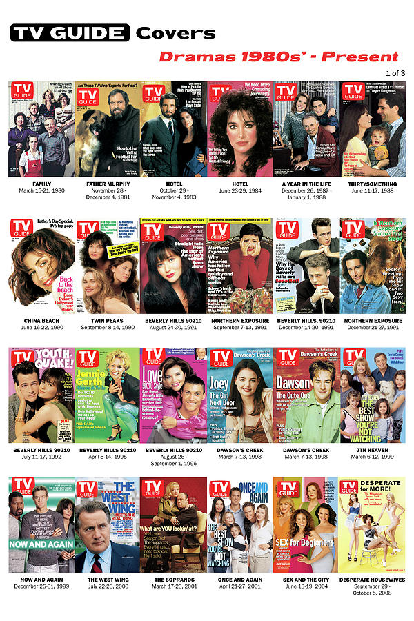 TV Guide Dramas 1980s - Present Photograph by TV Guide Everett Collection