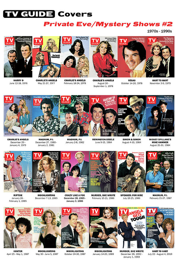 Robert Urich Photograph - TV Guide Private Eye Mystery Shows 2 by TV Guide Everett Collection