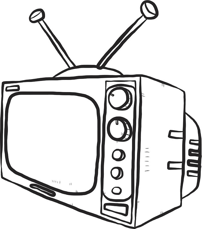 TV or television Drawing by Owattaphotos