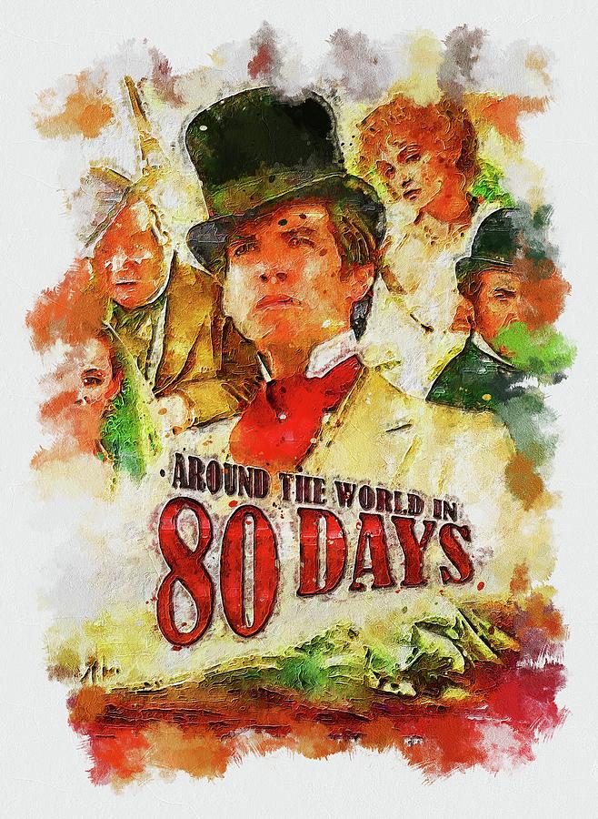 Tv show around the world in 80 days mixed media by franz elvie fine