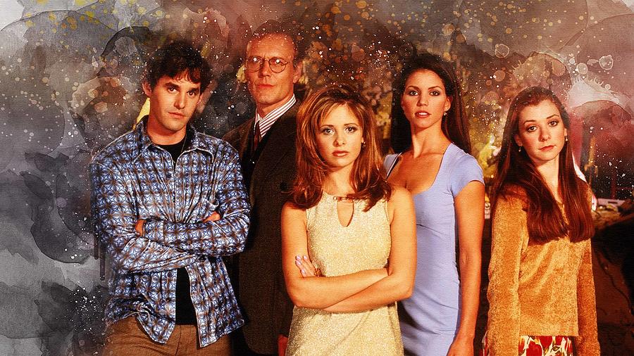 Tv Show Buffy The Vampire Slayer Sarah Michelle Gellar Alyson Hannigan Anthony Head Nicholas