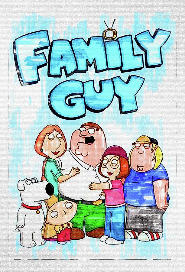 Tv Show Family Guy Digital Art by Keagan Arcelina | Pixels