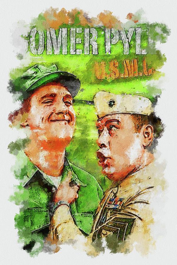 TV Show Gomer Pyle U S M C Mixed Media by Franz Elvie - Fine Art America